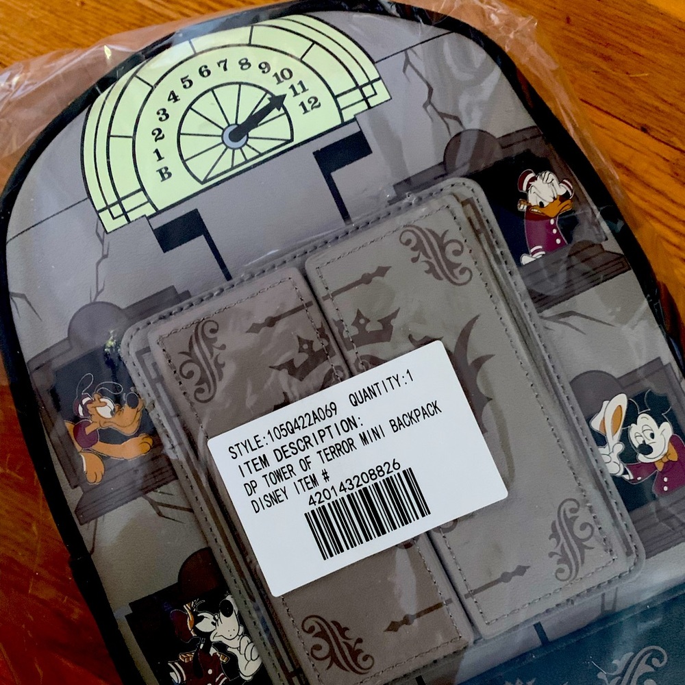 NWT Mickey Mouse & Friends Hollywood Tower Hotel Loungefly Mini Backpack